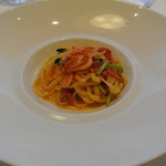 レストランMINAMI - 駿河湾産桜海老とセミドライトマトのスパゲッティーニ