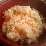 浜のかきあげや - 桜えび炊き込みごはん（2017.4）