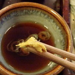 Hegisoba Wataya - 辛子で食す