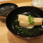 車力門 ちゃわんぶ - 29年4月　京朝採れ筍と若布の椀