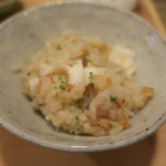 車力門 ちゃわんぶ - 29年4月　淡路鯛飯　和歌山花山椒、筍、奈良木の芽