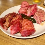 美食焼肉トラジ 葉菜 西新宿店 - ダイアモンドカットのお肉！