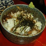 円らく 所沢荘 - 浅利とごぼうのご飯