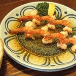 ラ・カシータ - ベラクレス地方の料理、Camarones al Mojo Ajo(エビのにんにく炒め)