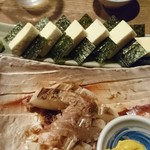 Shokusai Kassai - クリームチーズの海苔巻き かぶら焼き