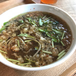 そば舎 あお - 最後は蕎麦湯でたぬきそば