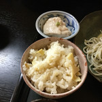 蕎麦　宮川 - 竹の子ごはんと寄せ豆腐