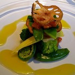 レストラン・セン - 春野菜のミルフィーユ仕立てSen風オレンジソース