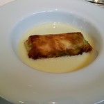 レストラン・セン - 真鯛と空豆のスープ仕立ての料理