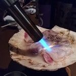 産直屋 たか - 大分別府産はまぐり、萩産マグロのアゴ肉