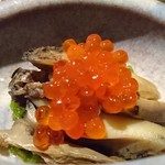 産直屋 たか - 松前産黒アワビ、自家製イクラしょうゆ漬け、めこんぶ