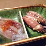 産直屋 たか - 富山湾産ホタルイカ（生、蒸し）