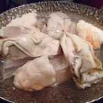 産直屋 たか - 特製熟成鍋（駿河湾産メヌケ、大分産牡蠣、海老真丈）