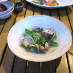 恵比寿 箸庵 - 菜の花とアサリ