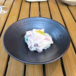 恵比寿 箸庵 - スナップ・エンドウと苺