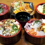 Yambarushinsengumi - ランチタイムの丼物！近海のマグロ丼を始め、ボリュームたっぷりの海の幸を、思う存分堪能できます！