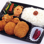 満天食堂 - クリーム＆男爵コロッケとからあげ弁当