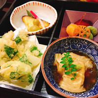 懐石 ふじ木 - かき揚げや煮物