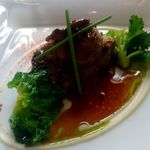 小笠原伯爵邸 - 特選牛フィレ肉 フォアグラ パースニップのクレモソ トリュフソース