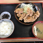 Konami Shiyokudou - 鶏の立田揚げ定食