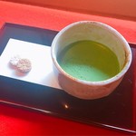 雪月花 - 抹茶 ¥500 落雁付き