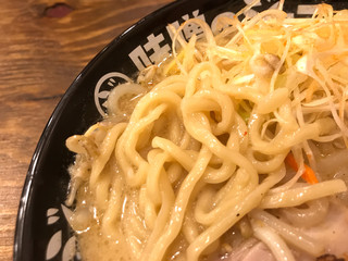 濃厚味噌ラーメンジム 味噌のジョー - 中太縮れ麺