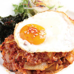 Miya special Amakusa pork kimchi fried rice