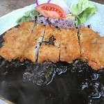 PAO - 大和ポークカツの黒米黒カレー・ランチ 1,080yen