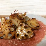 烤焦藕海膽醬油