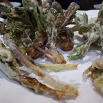 三喜屋 - 山菜の天ぷら