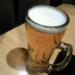 Kyuushuusatsumajidorinokoshitsuizakayakuon - 生ビールスーパードライ　￥５９０