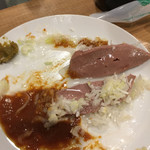 もつ焼 碁ゑん - レバ刺しの滑らかな断面