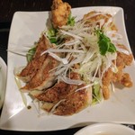 石庫門 - 油淋鶏と餃子セット