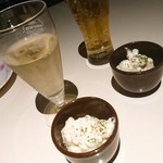 全席個室居酒屋 柚柚～yuyu～ - お通し。ドリンク豊富！