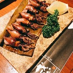 居酒屋 感 - 炙り昆布のホタルイカ