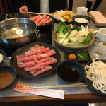 Shabu Sen - 豚ロースしゃぶしゃぶ定食  950円 (野菜食べ放題)