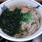 Sangendou - ランチ･セット (梅わかめ蕎麦(温)580円＋親子小丼280円=860円) 2016年2月