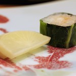鮨 井上 - 広島菜漬け巻