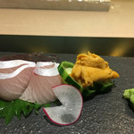 味あら井 - 本日1のひらまさ  仙崎の雲丹