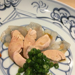 味あら井 - 城下ガレイの肝  夏河豚とともに