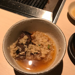 焼肉矢澤 京都 - ２杯目は出汁をかけてお茶漬け風で