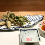Sakai - 小鮎と春の山菜の天ぷら