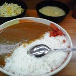 牛丼太郎 - カレーセット大盛(450円)