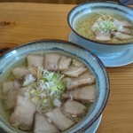 喜一 - 火曜日限定「山塩チャーシューメン」と「山塩ラーメン」