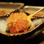 Kushiage Toshiko - 鮭・いくら・菊花酢漬