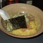 證作さん - つけ麺の麺と具です。