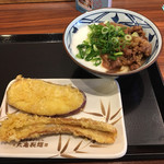 Marugame Seimen - 牛とろろ並640+ちくわ天110+さつまいも天100 
                        計850円