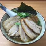 春紀 - 塩らーめん¥750+肉増し(3枚)¥400