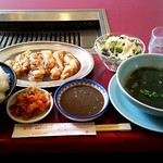 焼肉レストランヒカリ - ランチ ホルモン定食 \810(税込)