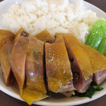 南粤美食 - 丸鶏の塩蒸し添えごはん